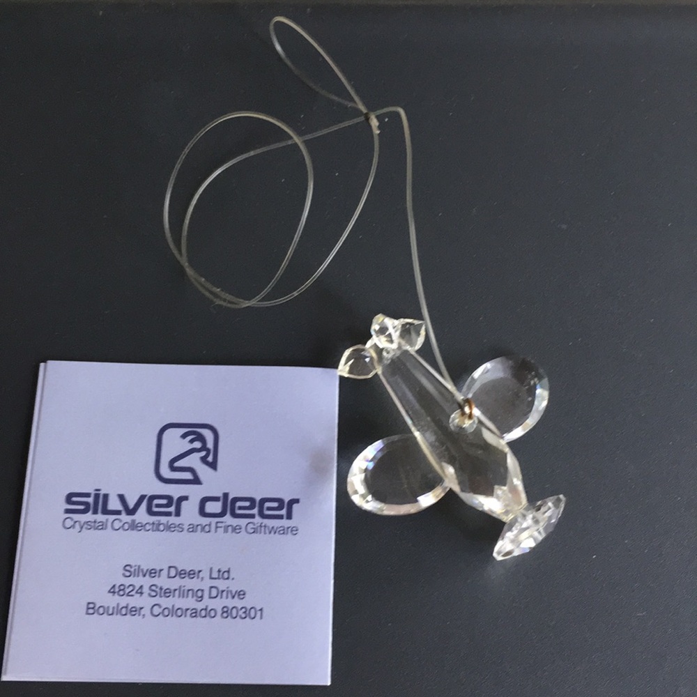 Crystal Airplane figurine
